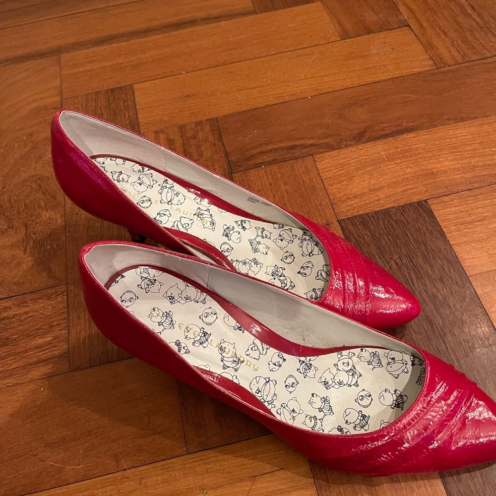 red chinese laundry size 10 heels
